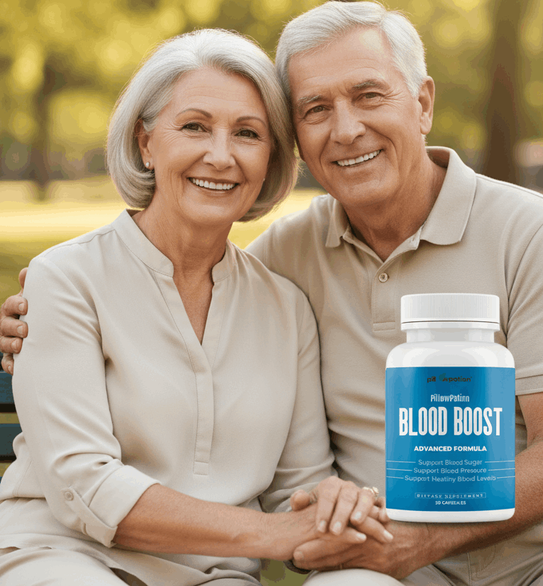 PillowPotion Blood Boost supplement bottle for healthy blood sugar support