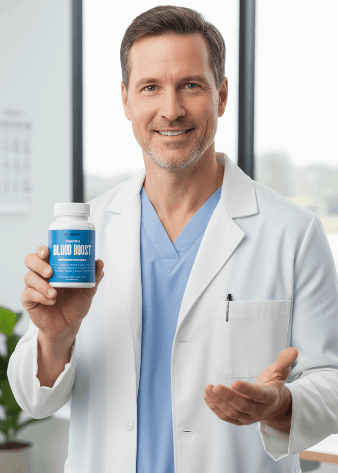 Image of a doctor recommending Blood Boost